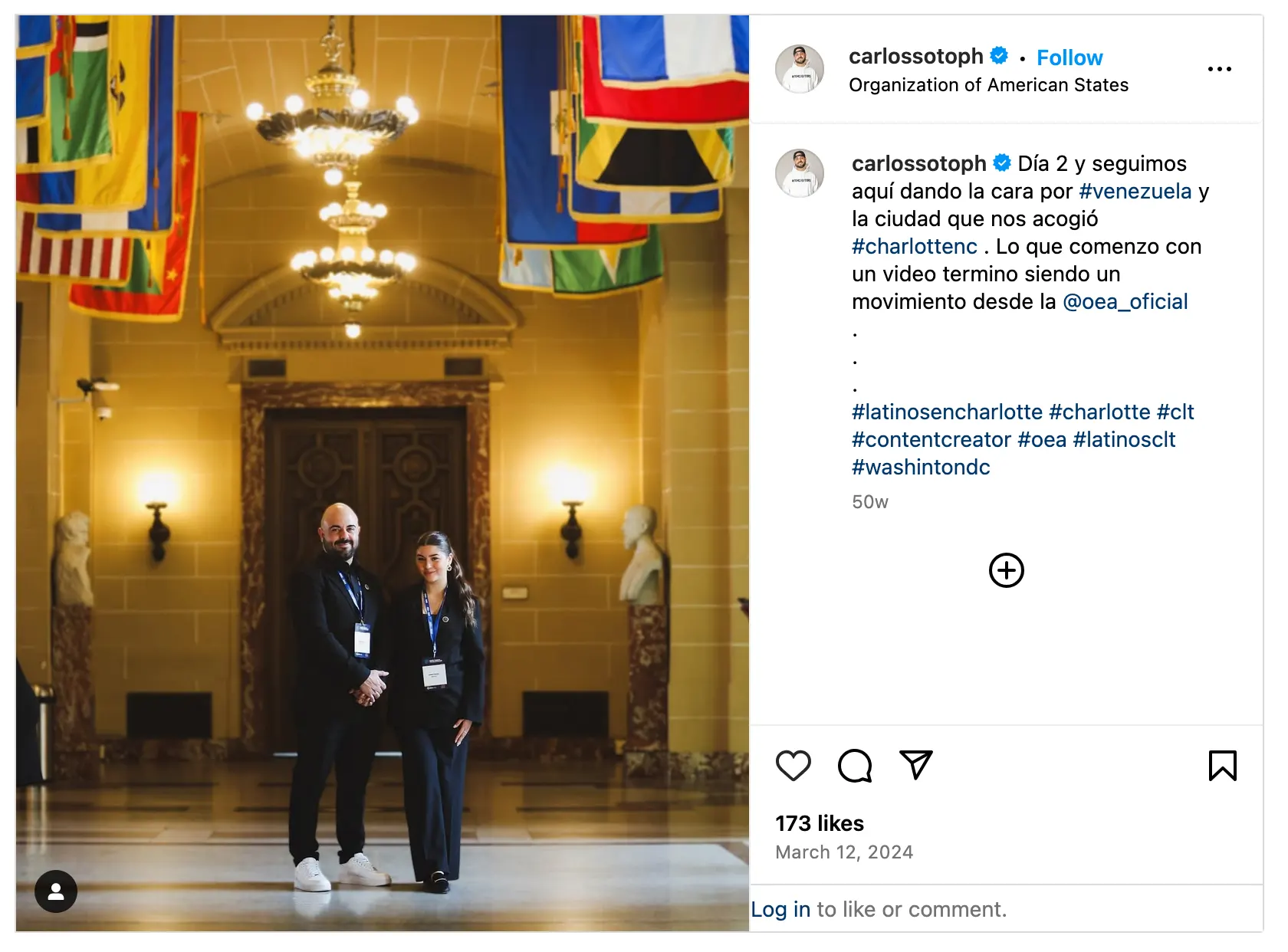 carlso soto en la oea 2024